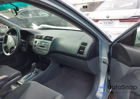 2004 Honda Civic Hybrid из США, поврежденный, VIN JHMES966X4S021060